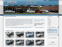 Tablet Screenshot of admiralmotors.com